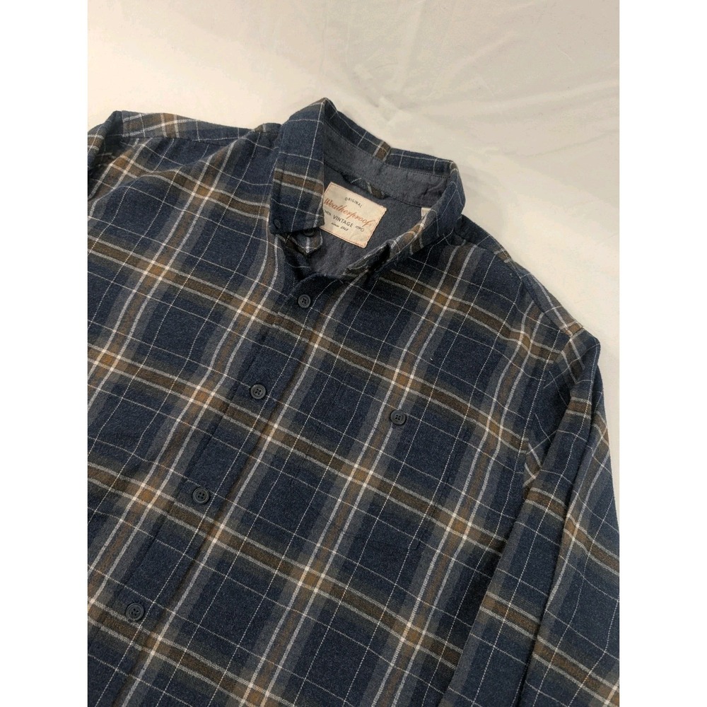 Weatherproof Vintage Men's Flannel Longsleeve Button Up Shirt Size‎ Large